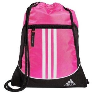 Adidas Alliance II Sackpack Sling Backpack School College Sport Travel Pink NEW